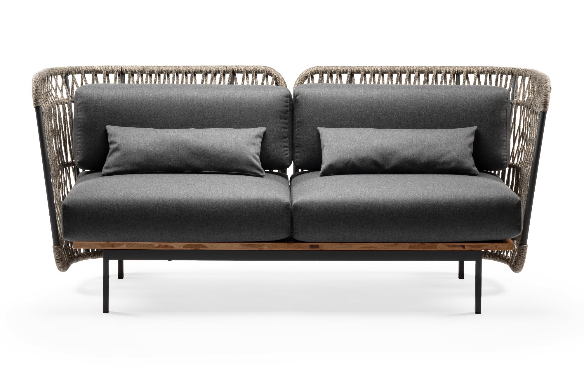 Szara ogrodowa sofa Jujube