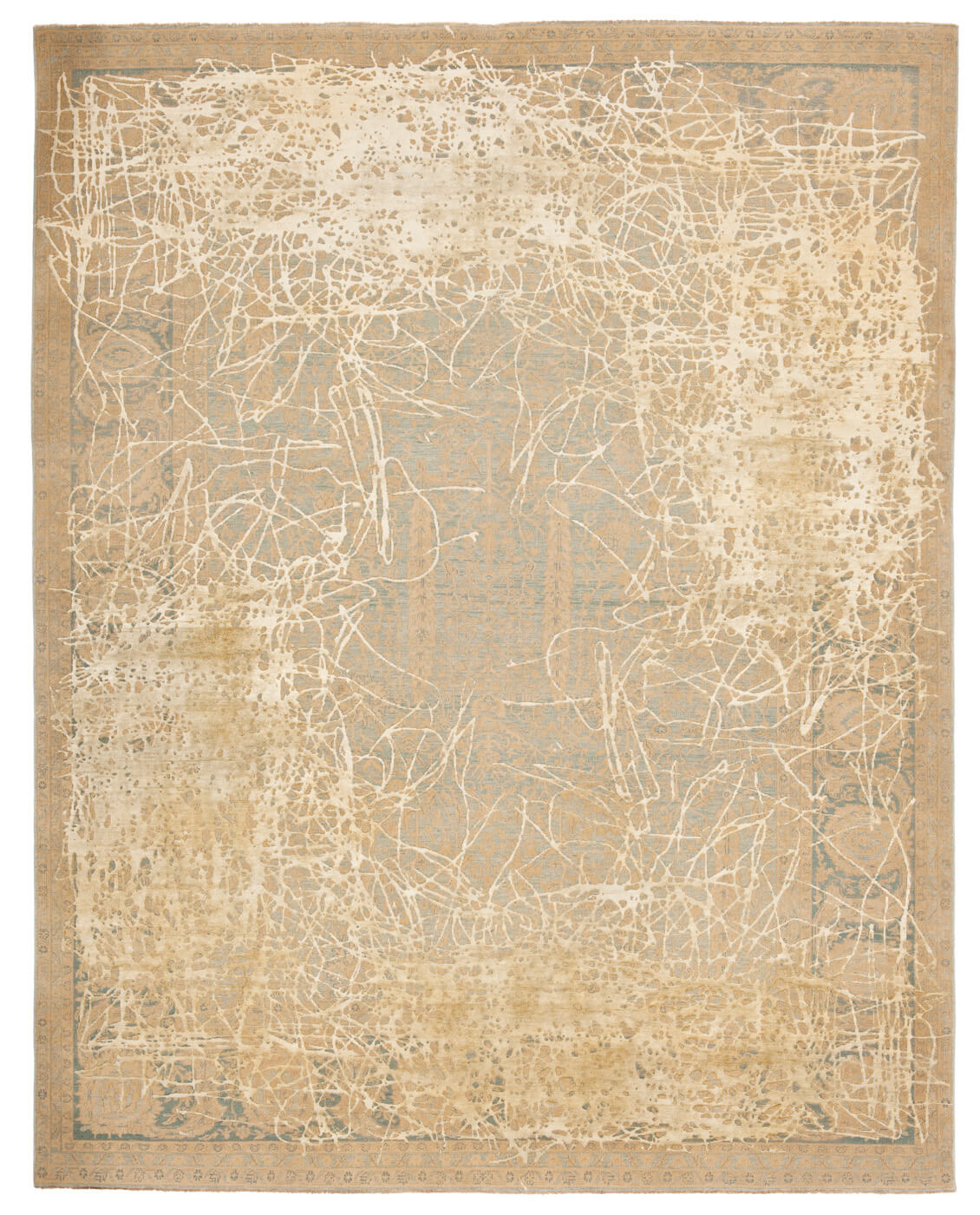 Dywan Tabriz Wooster Enjoy Skyblue Silvergrey Silk | Rozmiar: 200 x 300 cm