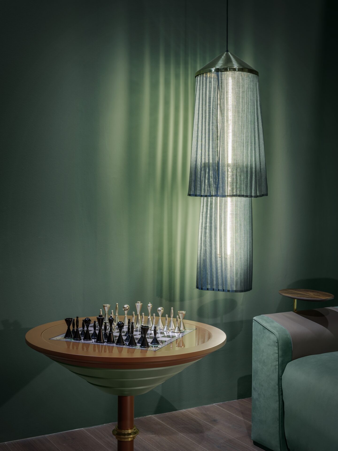 Stolik kawowy backgammon i szachy Goemon