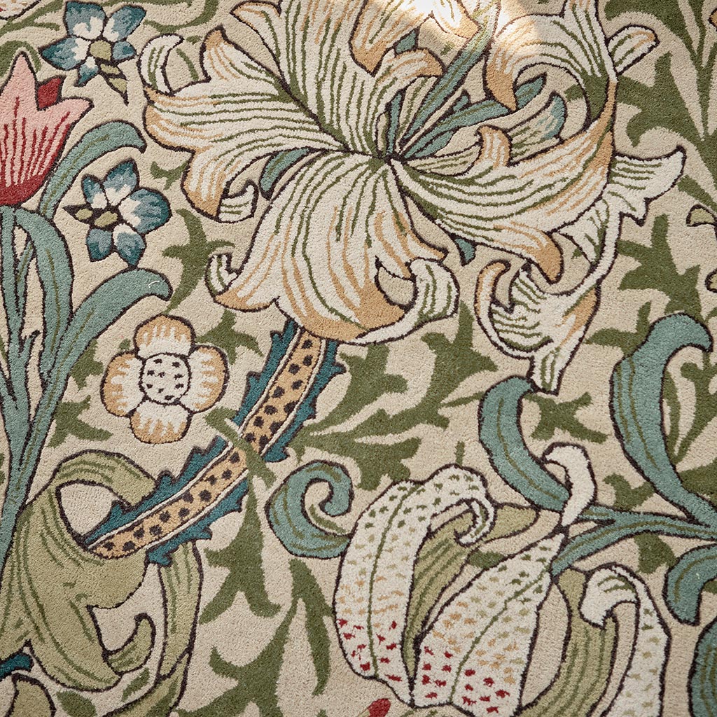 Dywan Golden Lily Green Red | Rozmiar: 250 × 350 cm