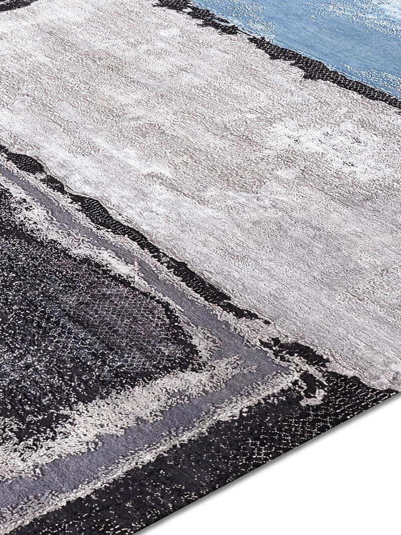 Dywan No. 15 Grass Light Blue Silver Antracite | Rozmiar: 365 x 457 cm