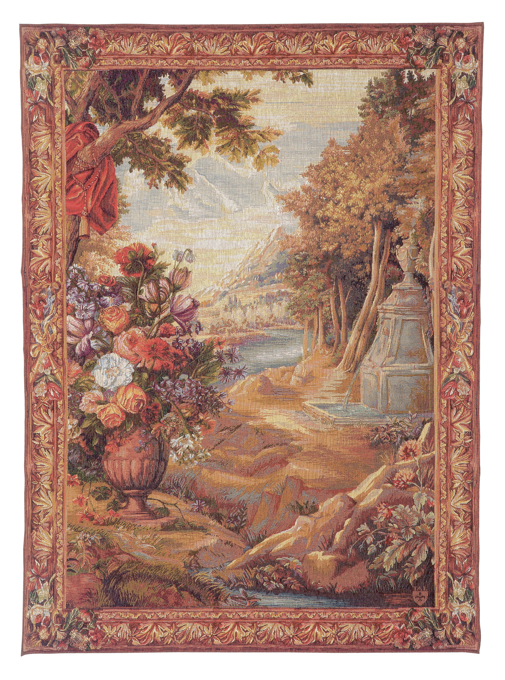 Gobelin Bouquet with Drape Fountain