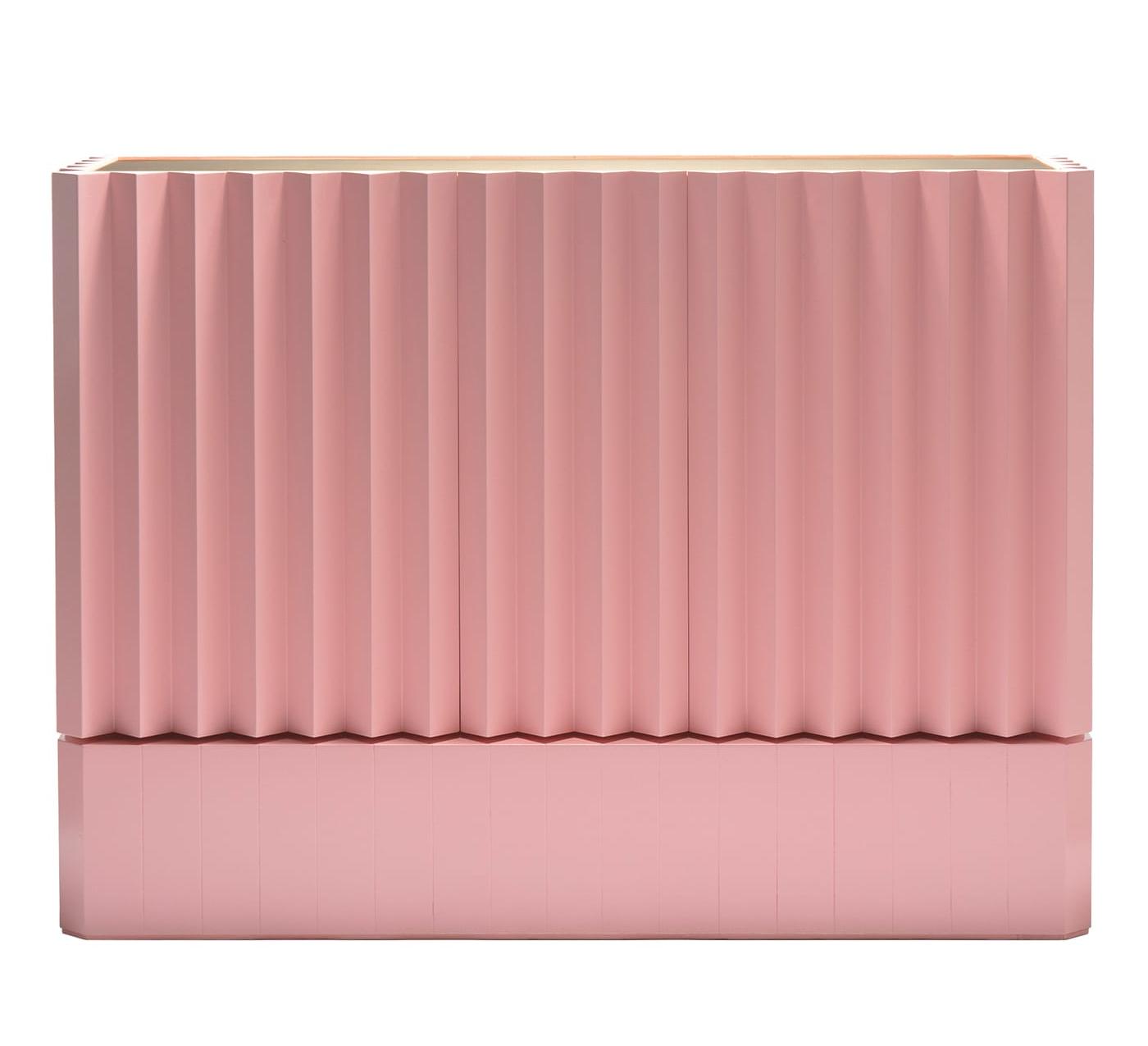 Elegancki Różowy Kredens