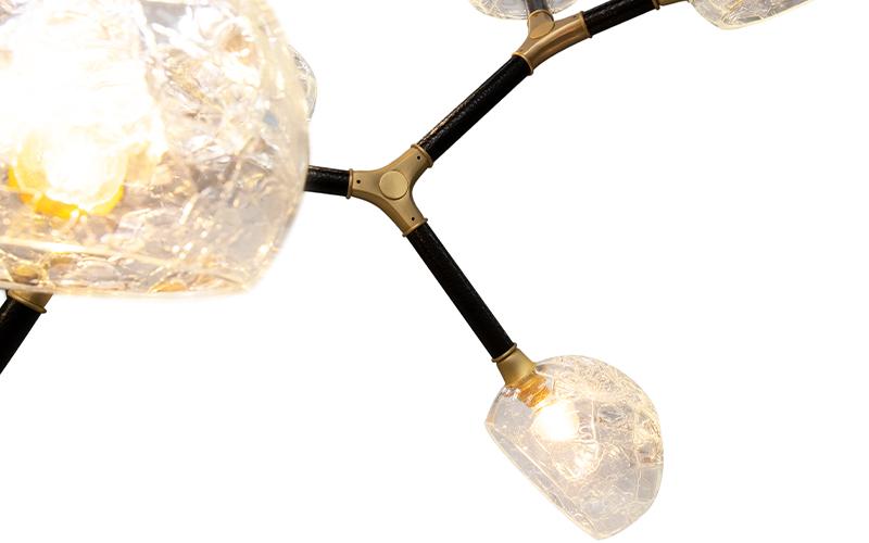 Lampa wisząca nieregularna wieloabażurowa