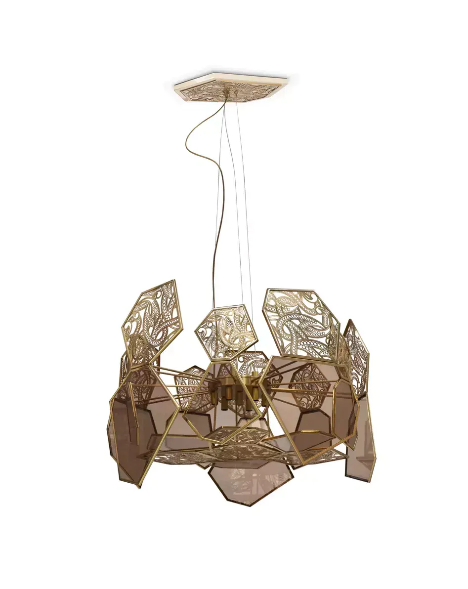 Żyrandol Hypnotique Bronze Glass