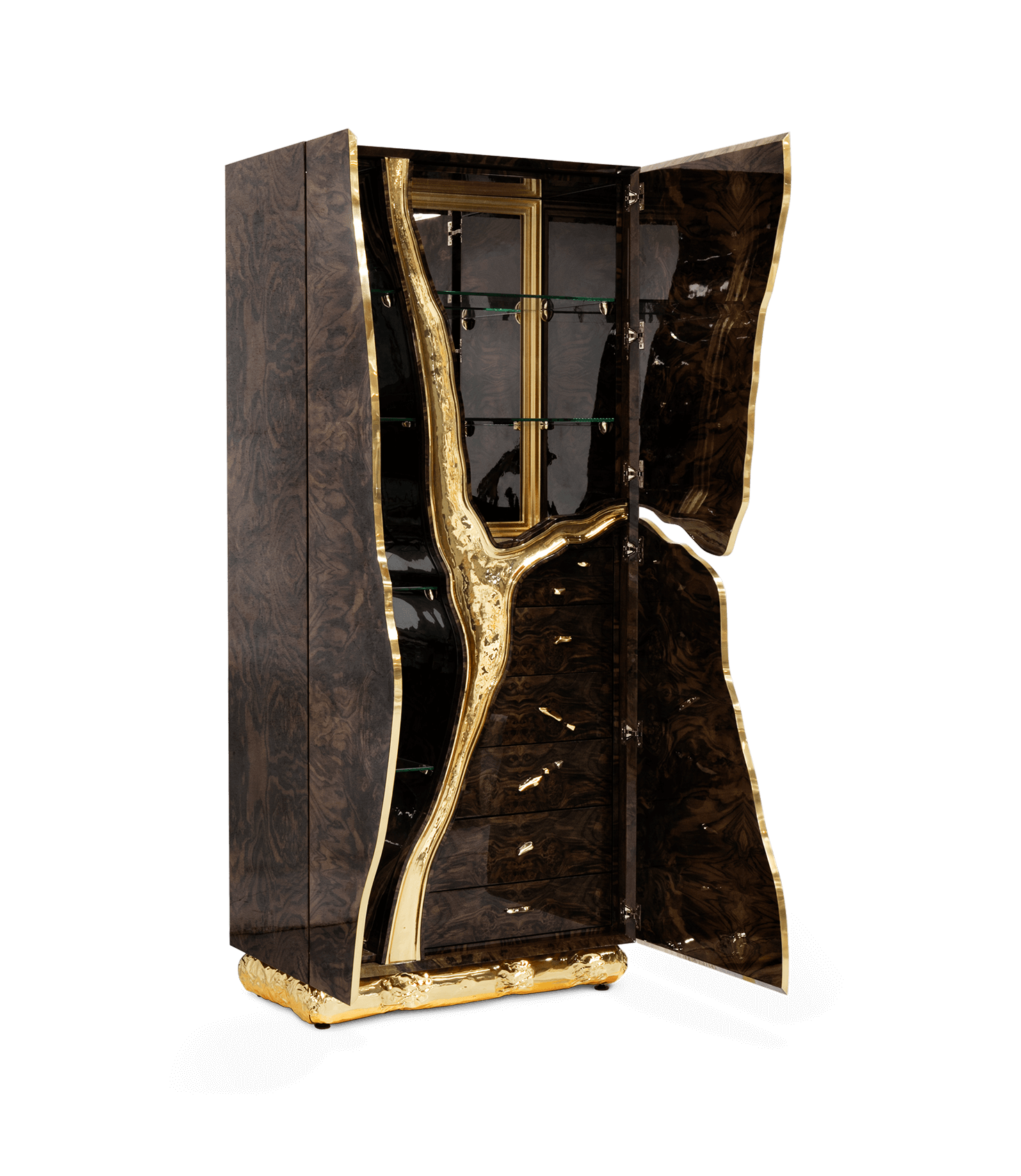 Szafka Fissure z orzecha