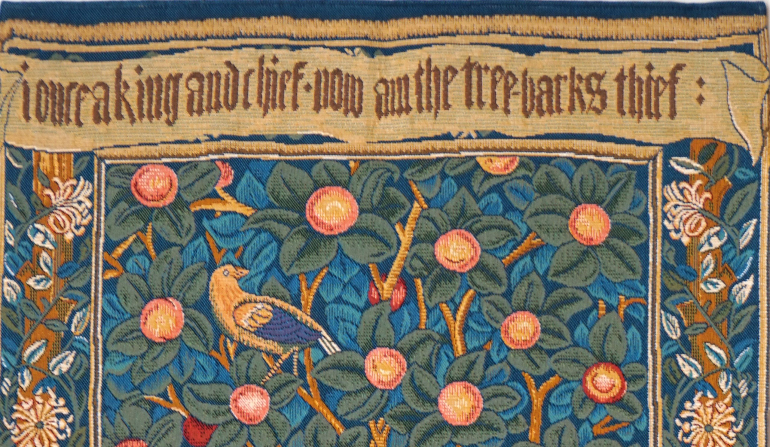 Gobelin The Woodpecker with Parchment William Morris | Rozmiar: 75 x 154 cm