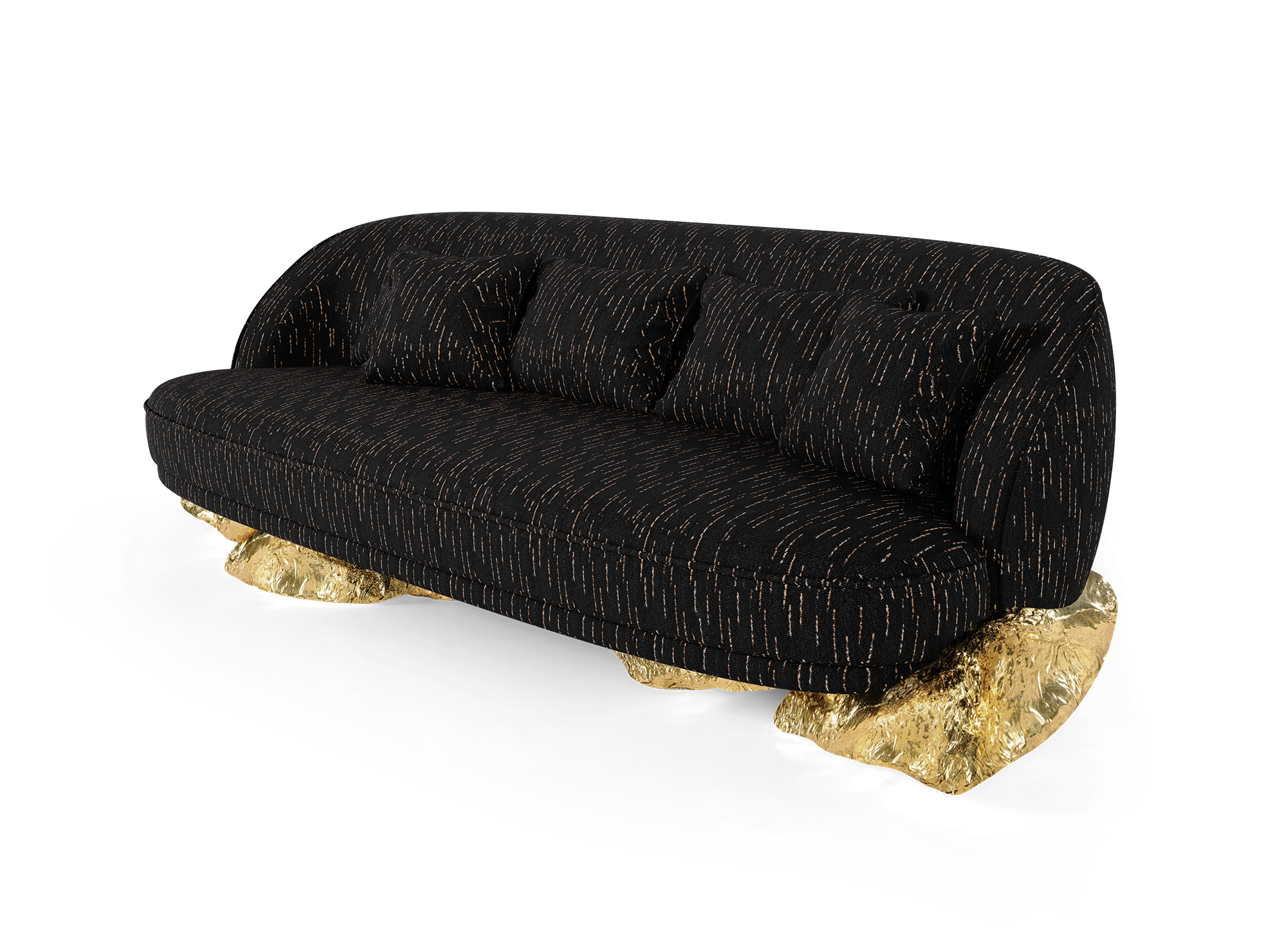 Czarna sofa Angora