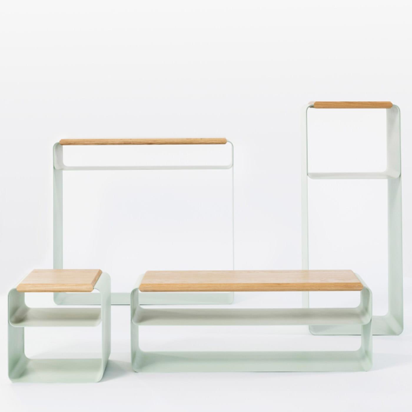 Współczesna Ławka Drewniano-Metalowa (Wariant 1)