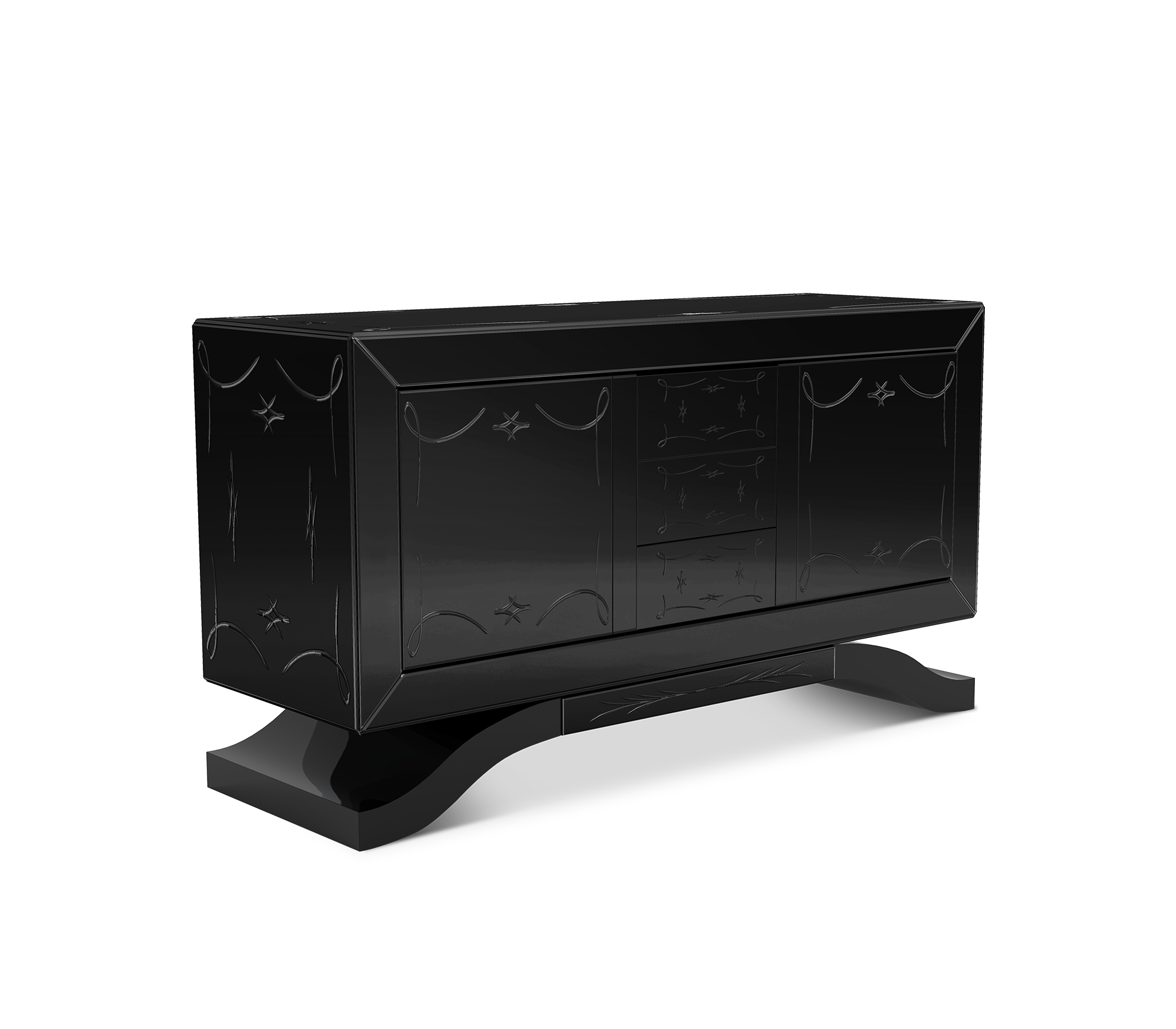 Czarny kredens Cosmopolitan