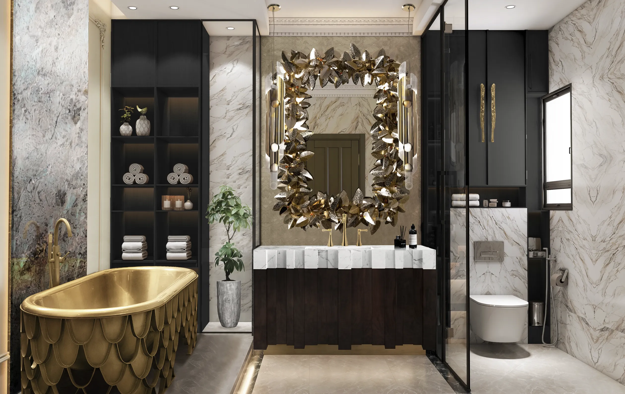 Lustro Royal prostokątne