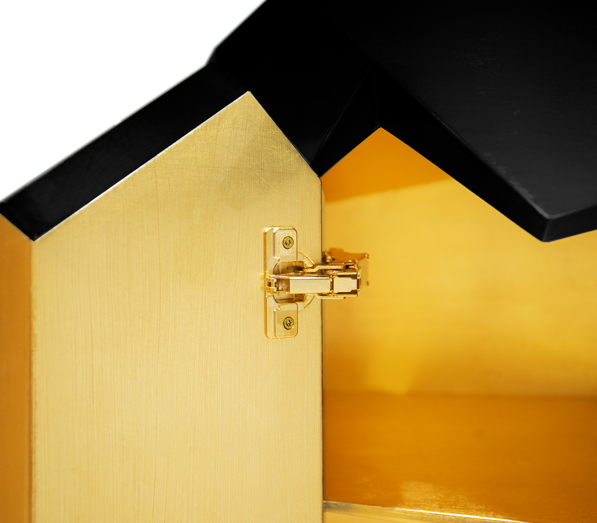 Czarny kredens Prism 3