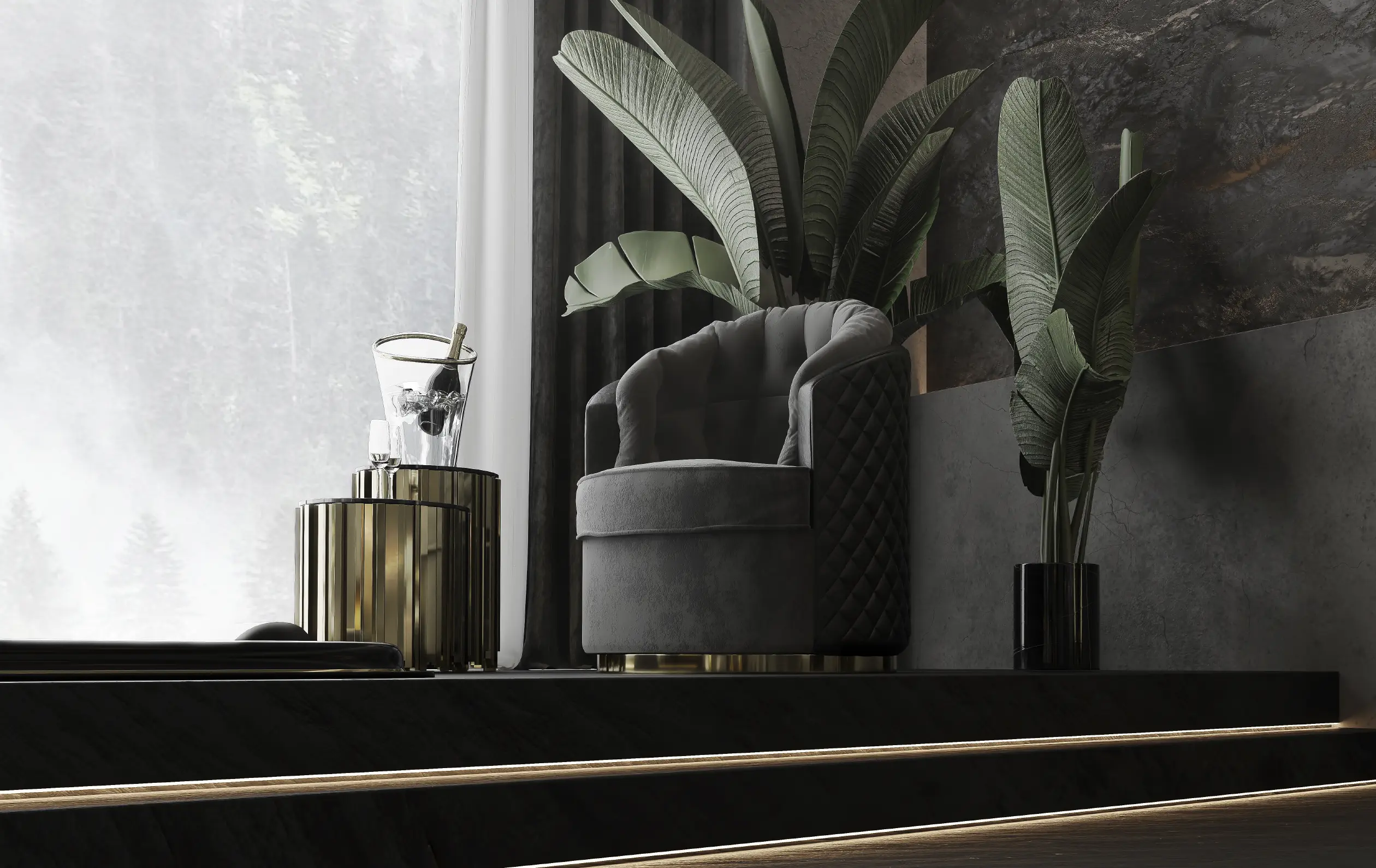 Obrotowy fotel Luxe - 11