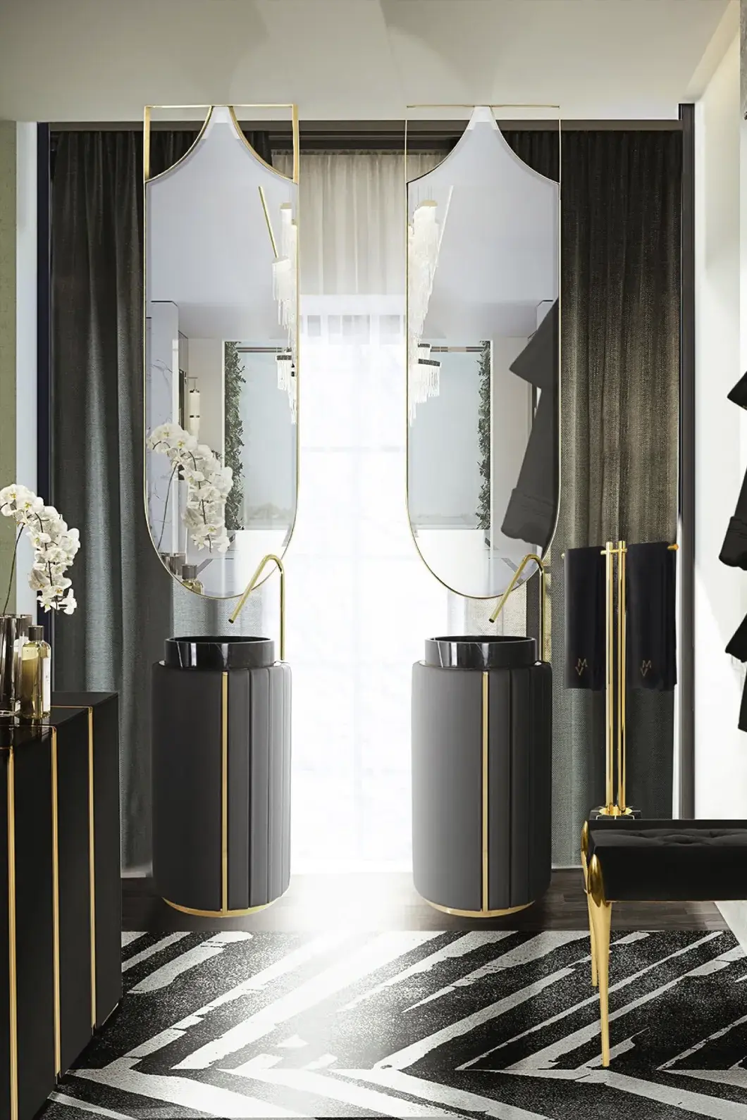 Umywalka wolnostojąca Imperial Black