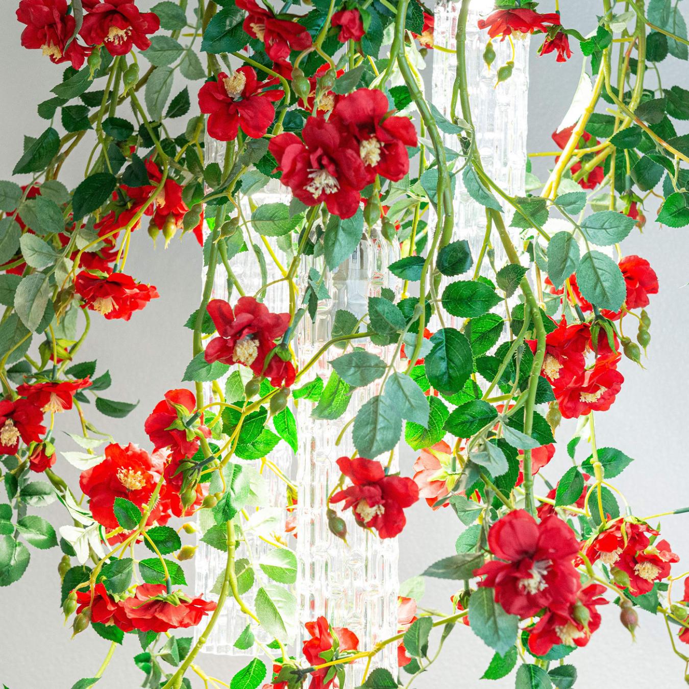 Mały żyrandol Red Roses