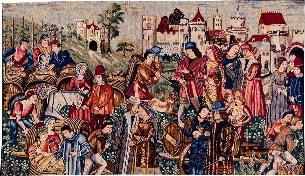 Gobelin Wine Market | Rozmiar: 75 × 125 cm