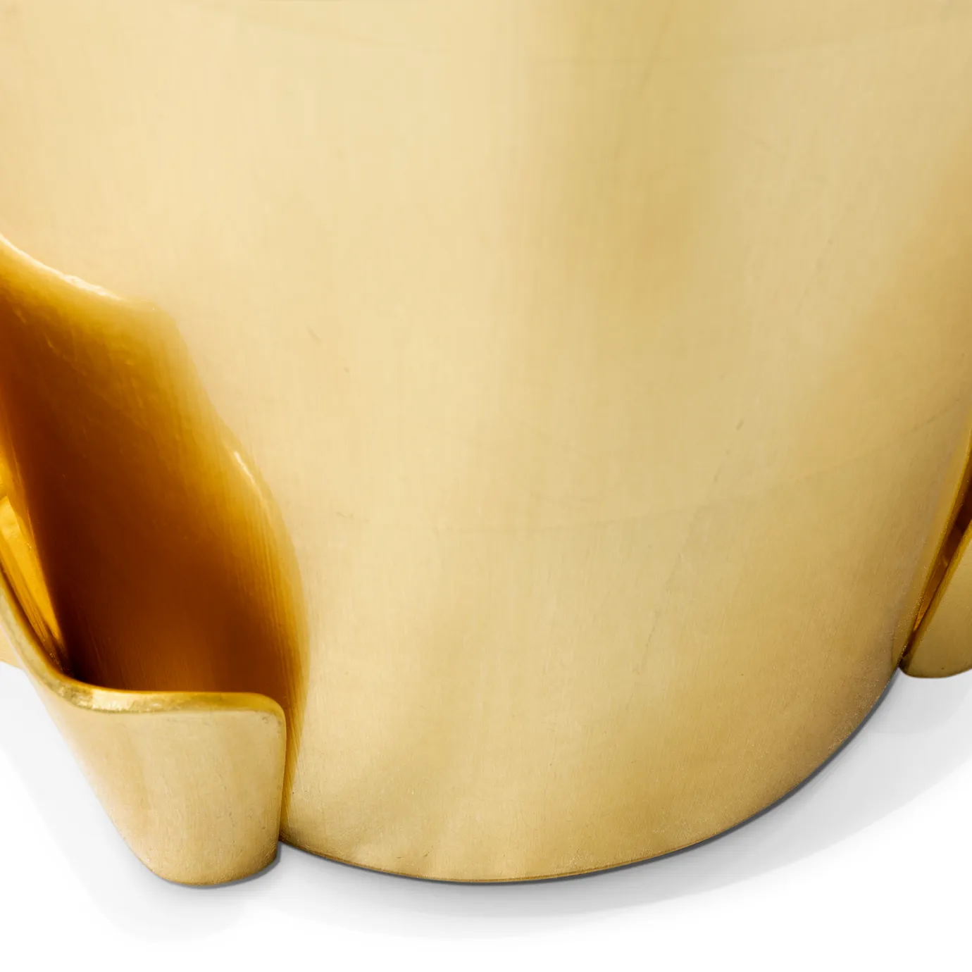 Stolik boczny Solstice ze złotym liściem