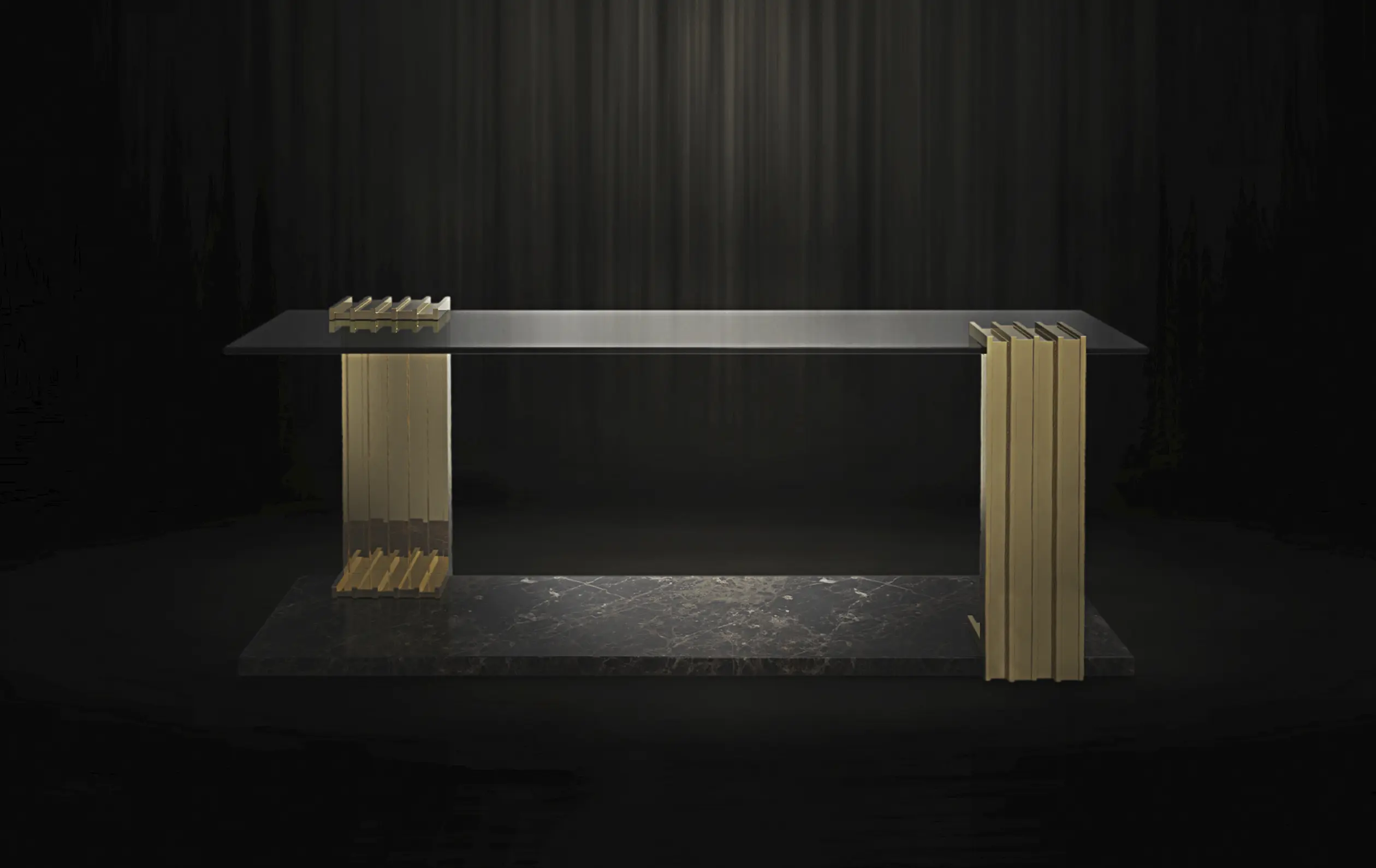 Długi stolik boczny Whirlwind - 2