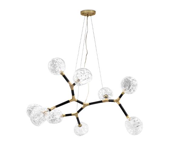 Lampa wisząca nieregularna wieloabażurowa