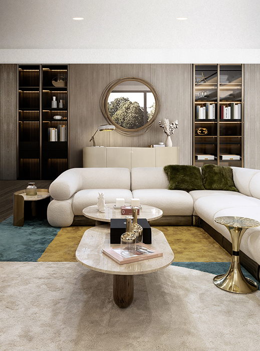 Owalny stolik boczny Franklin Scott - 8