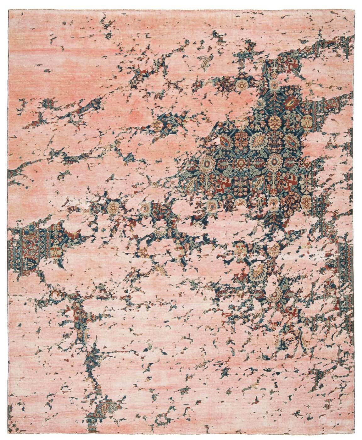 Dywan Tabriz Canal Aerial Navyblue E135 Silk