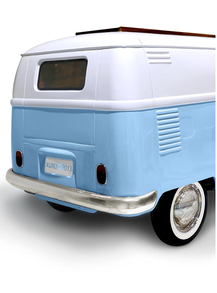 Niebieski zestaw sypialniany Traveler’s Caravan