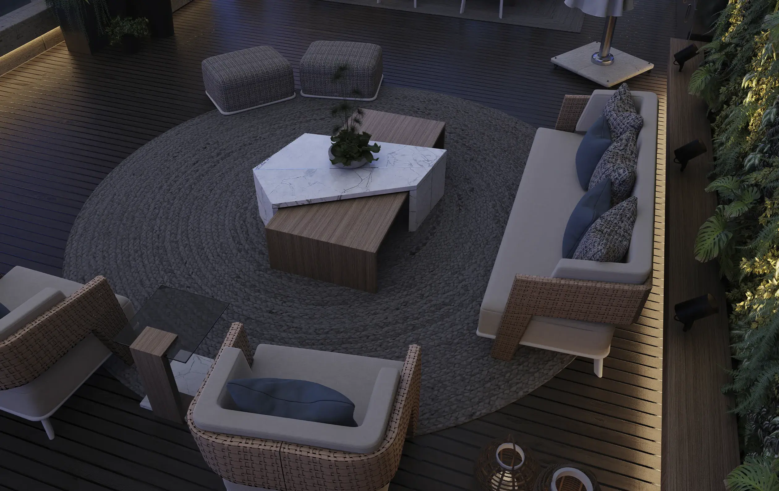 Stolik kawowy ogrodowy Monarch - 4