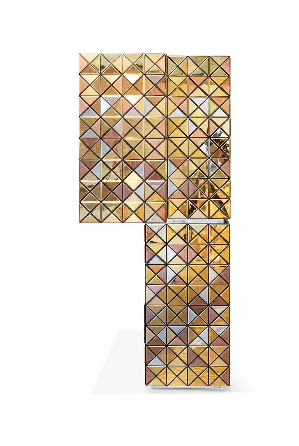 Złota szafka Mosaic II