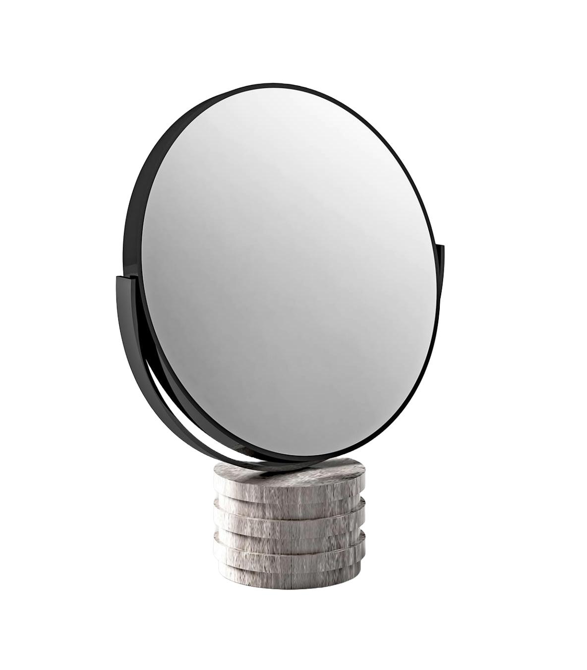 Lustro stołowe z marmurową podstawą