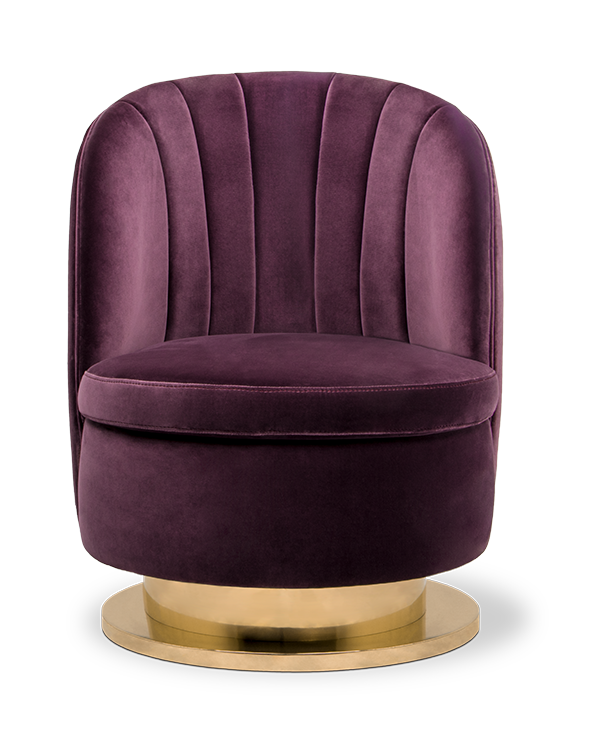 Jednoosobowa sofa Galen – fioletowa