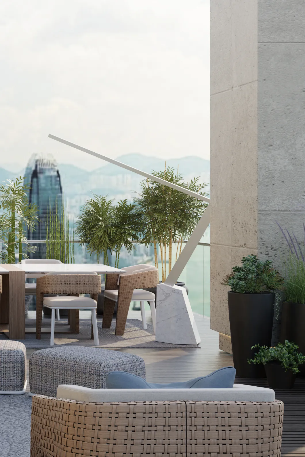 Zewnętrzna lampa podłogowa Horizon - 1