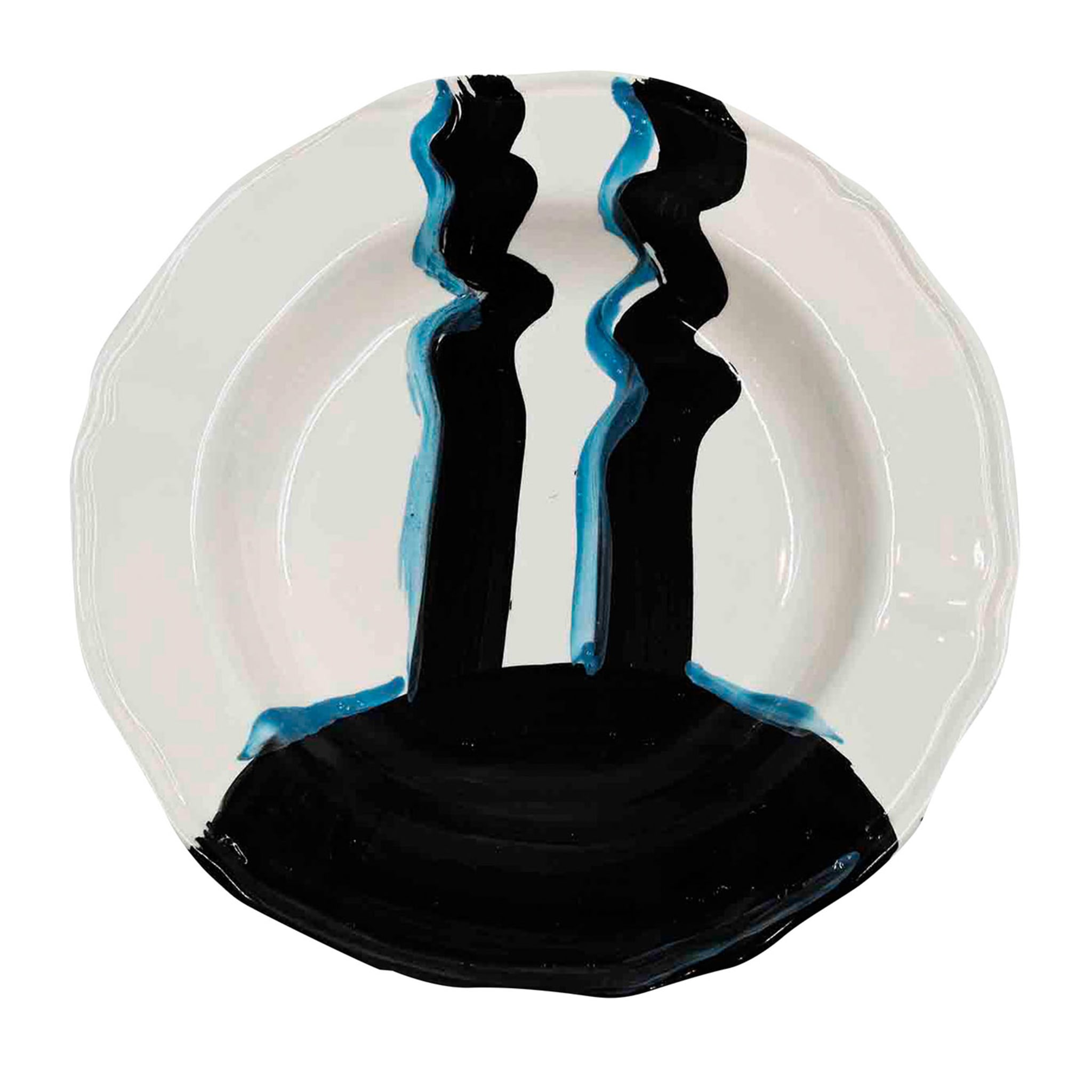 Ręcznie robiony talerz ceramiczny