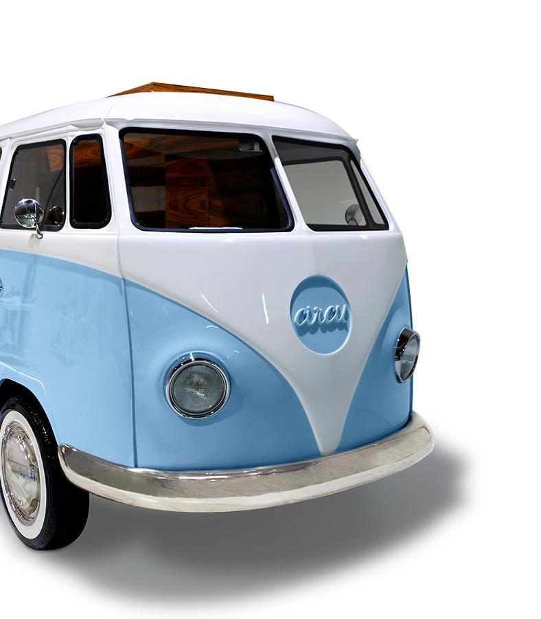 Niebieski zestaw sypialniany Traveler’s Caravan