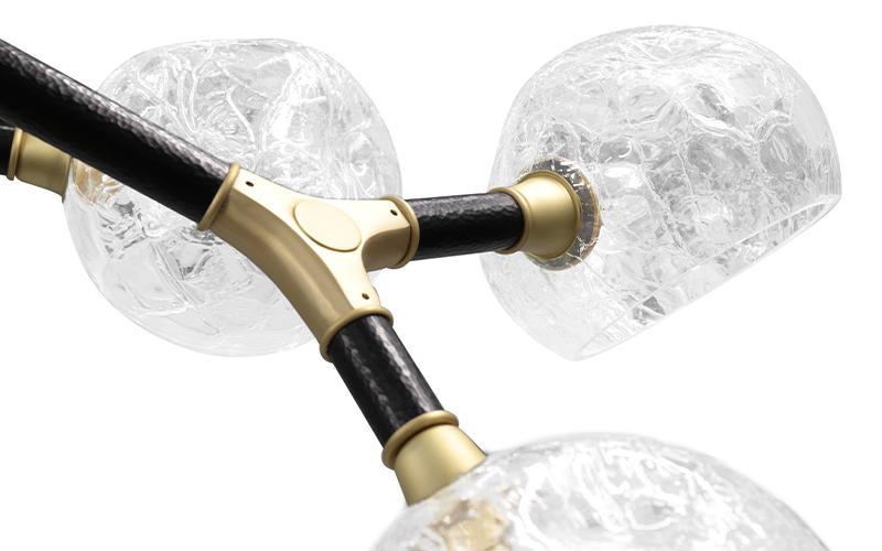 Lampa wisząca nieregularna wieloabażurowa