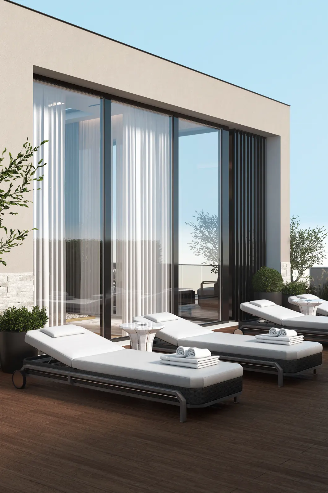 Szary leżak ogrodowy Heritage - 1