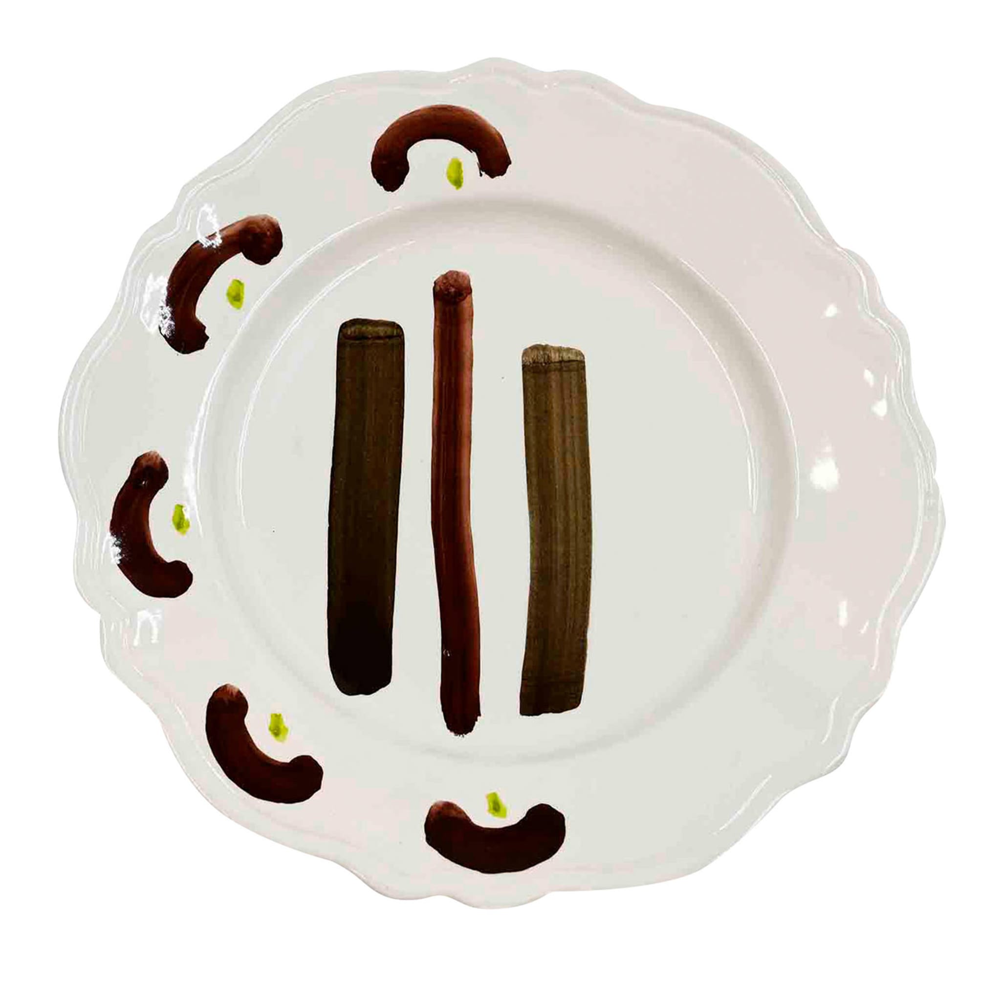 Ręcznie robiony talerz ceramiczny