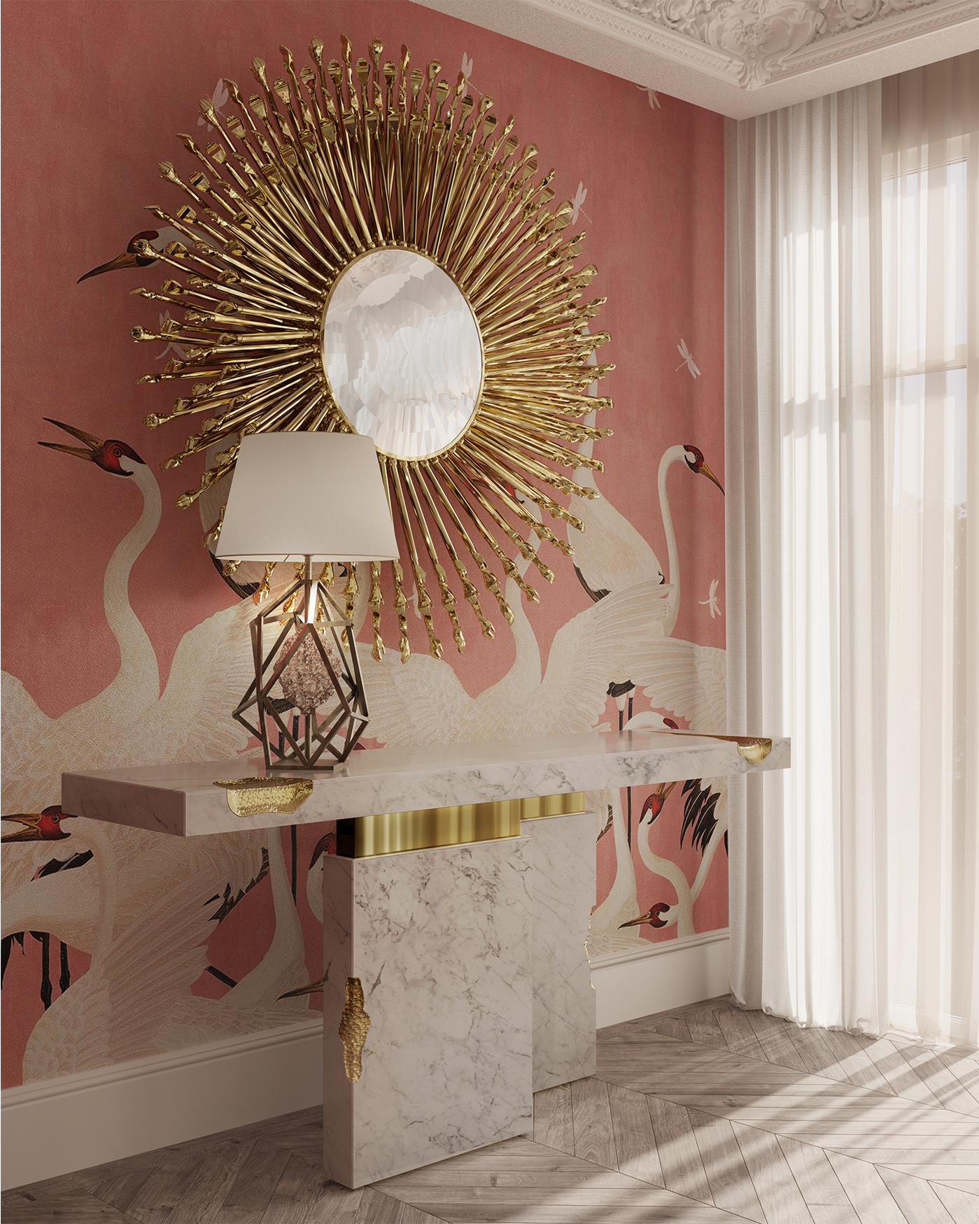 Lustro ścienne Deity