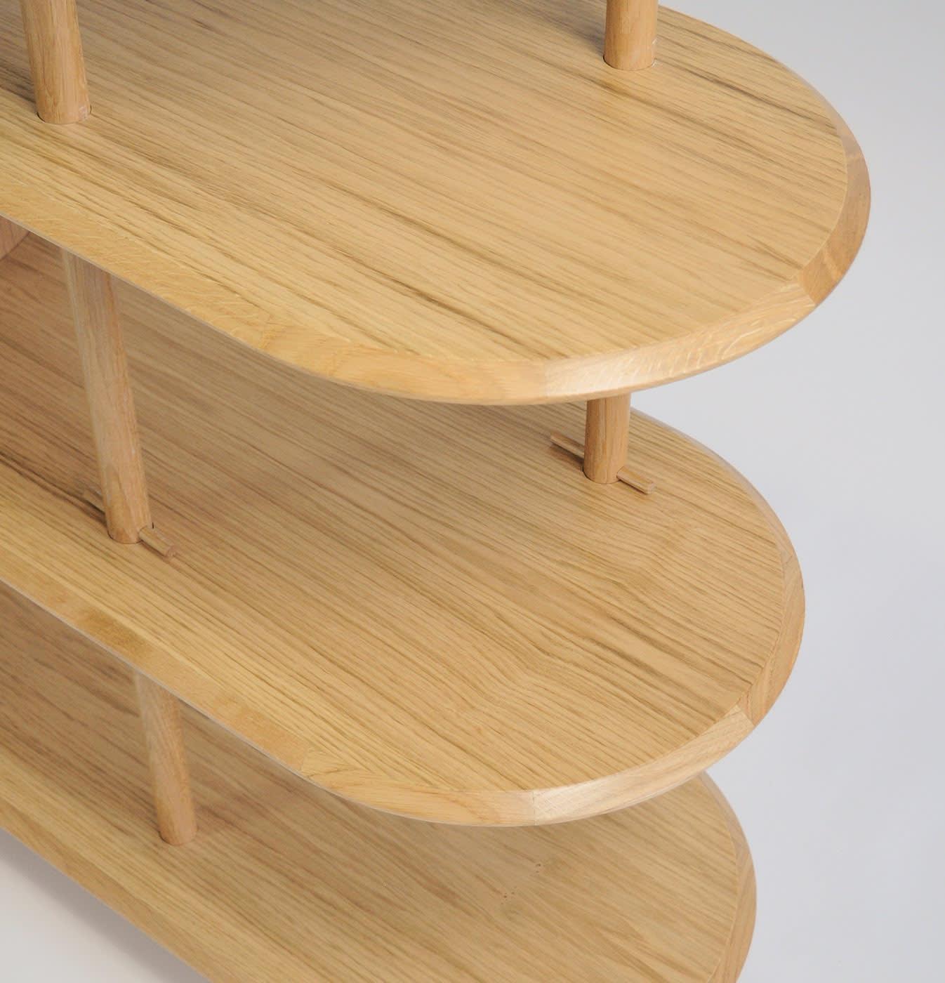 Nowoczesny Modułowy Regał Dębowy