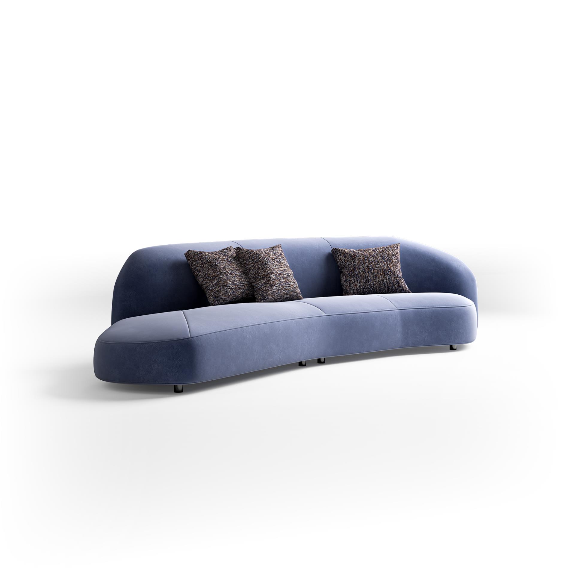 Nowoczesna sofa włoska | Tapicerka: Leather type B