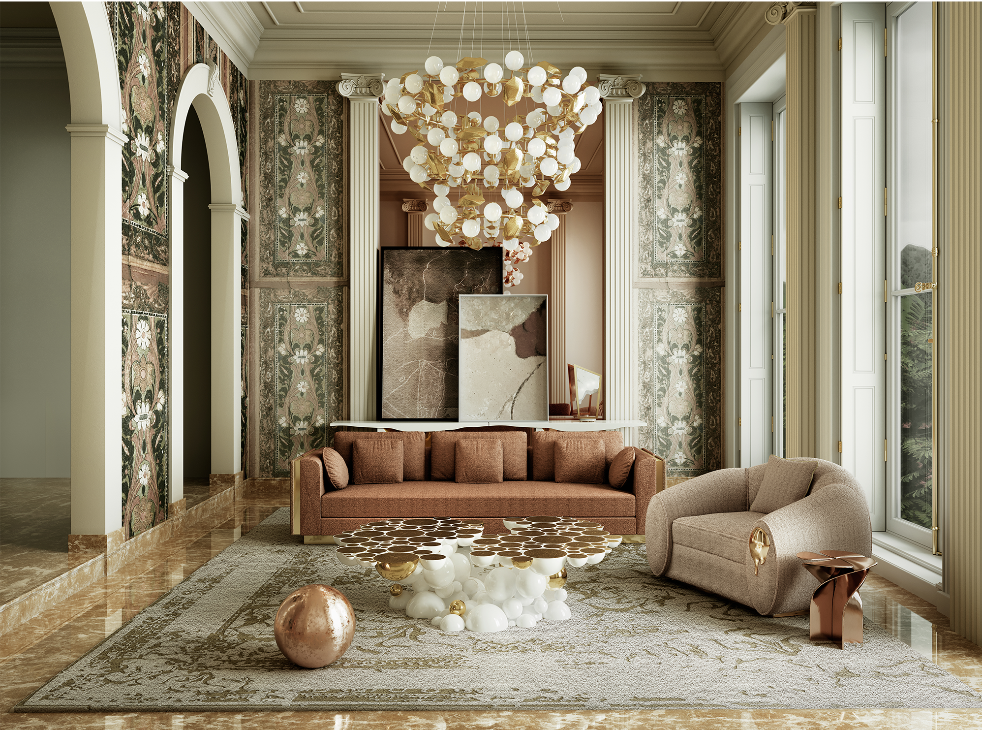 Lampa wisząca Athena Round III