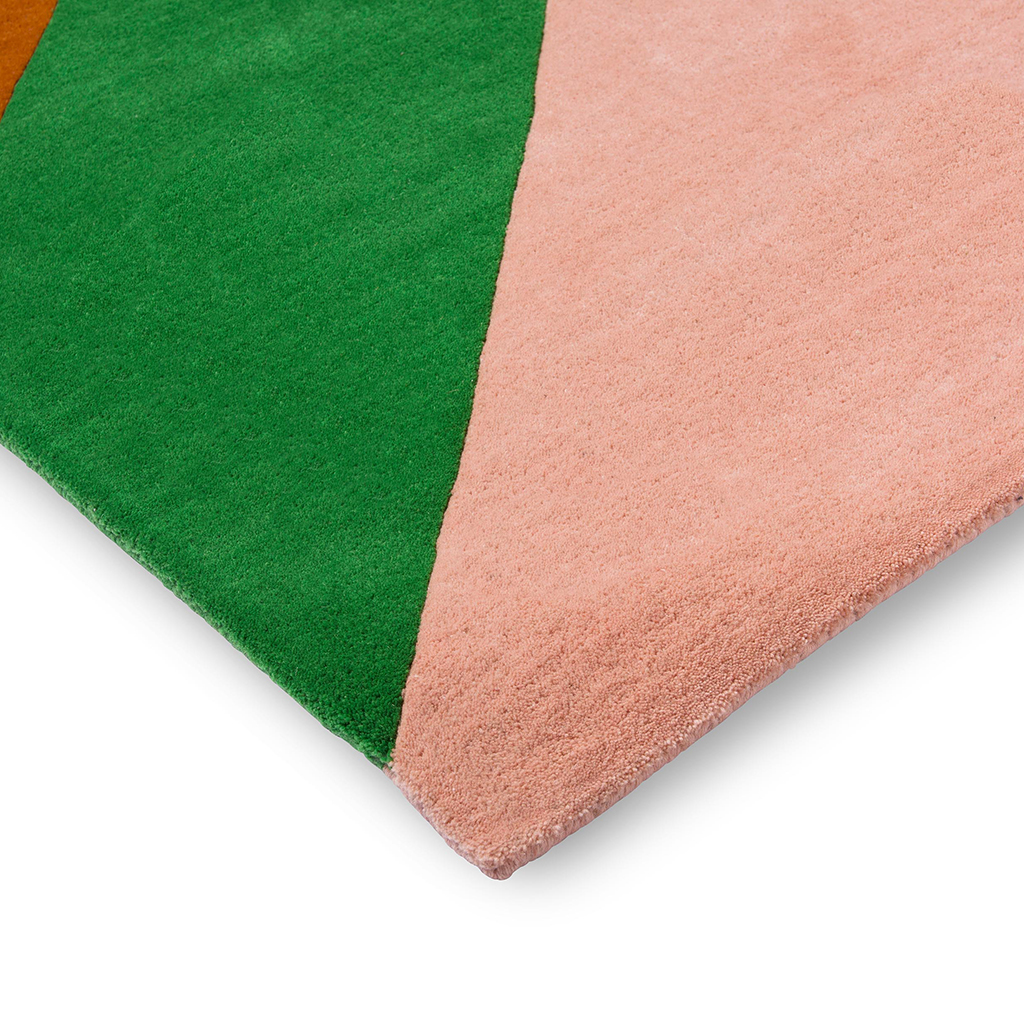 Dywan Sherbet Stripe Emerald/Amber | Rozmiar: 170 x 240 cm