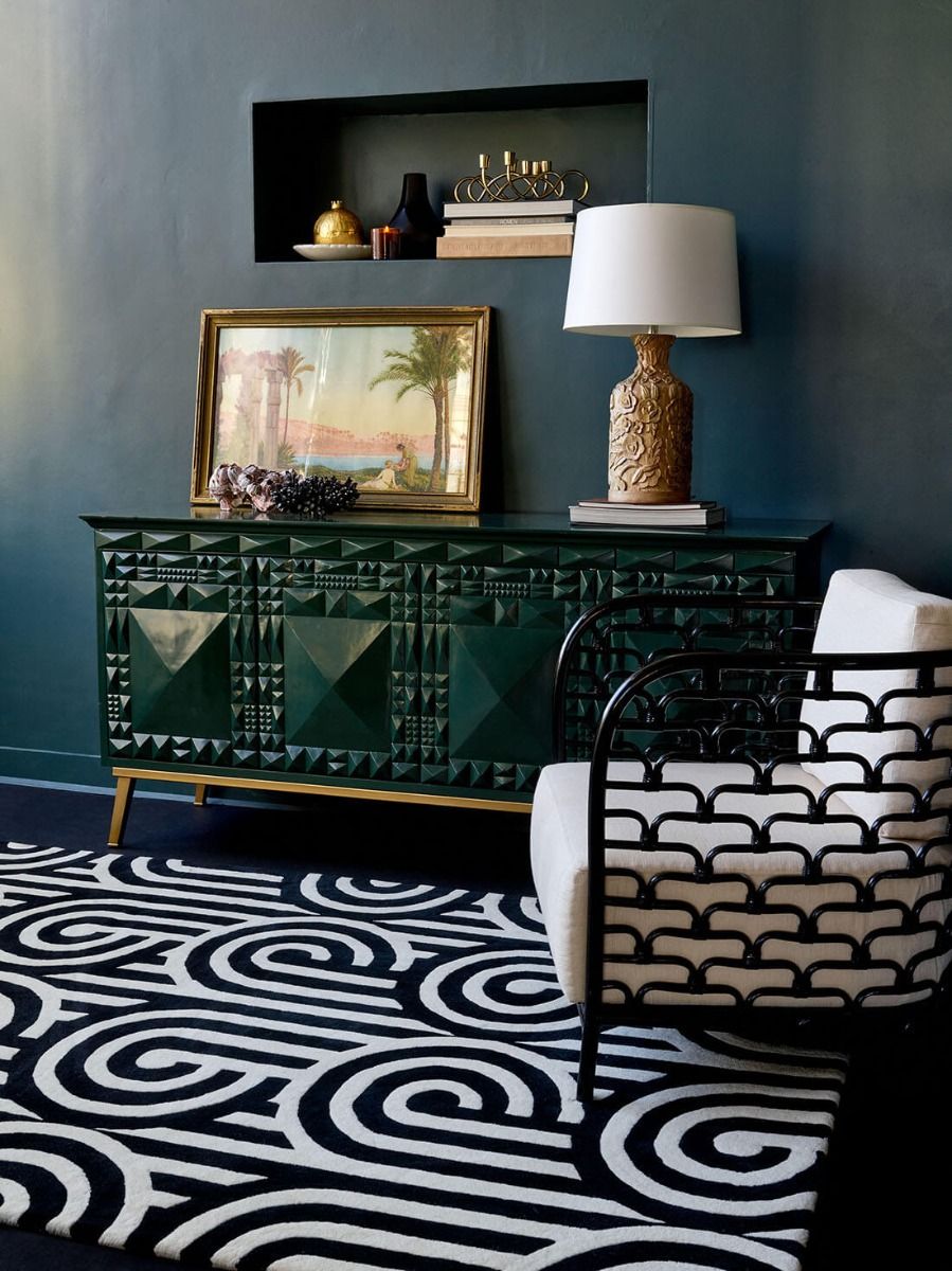 Dywan Turnabouts Black 39205 | Rozmiar: 200 x 280 cm