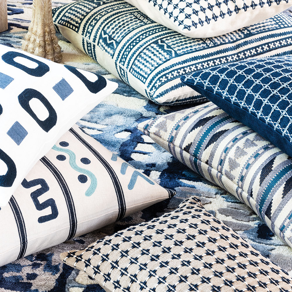 Poduszka Kuba Indigo 60 × 60
