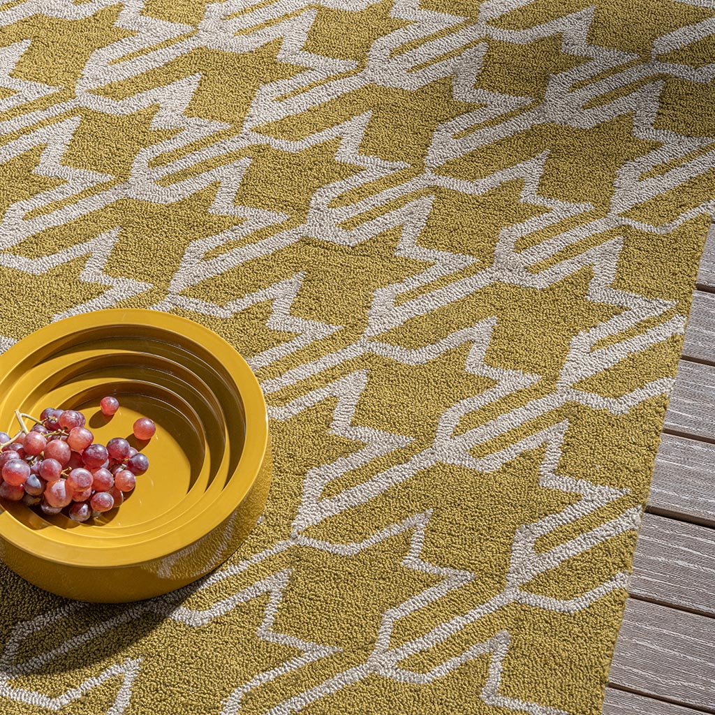 Dywan Uliczny TB Houndstooth Mustard 455706 | Rozmiar: 250 x 350 cm