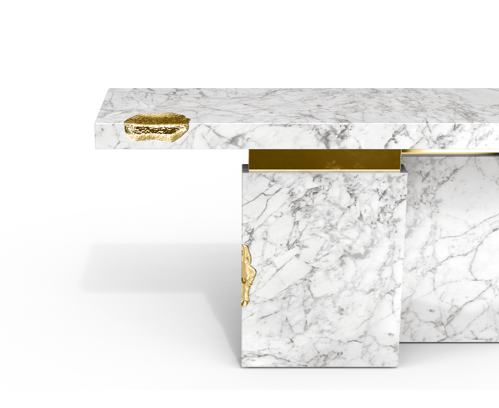 Konsola Dominion z marmuru Carrara