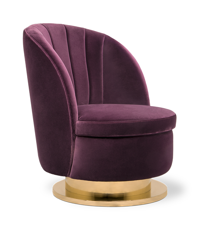 Jednoosobowa sofa Galen – fioletowa