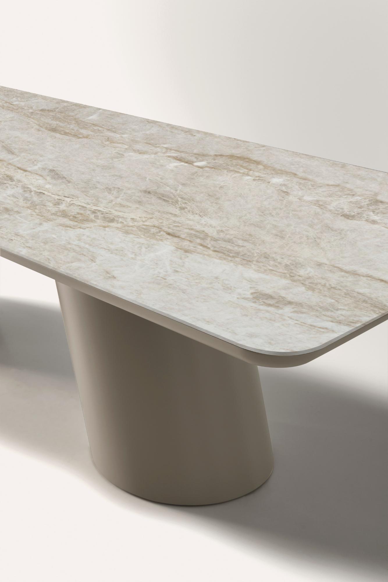 Stół jadalniany Altea z beżowym blatem ceramicznym