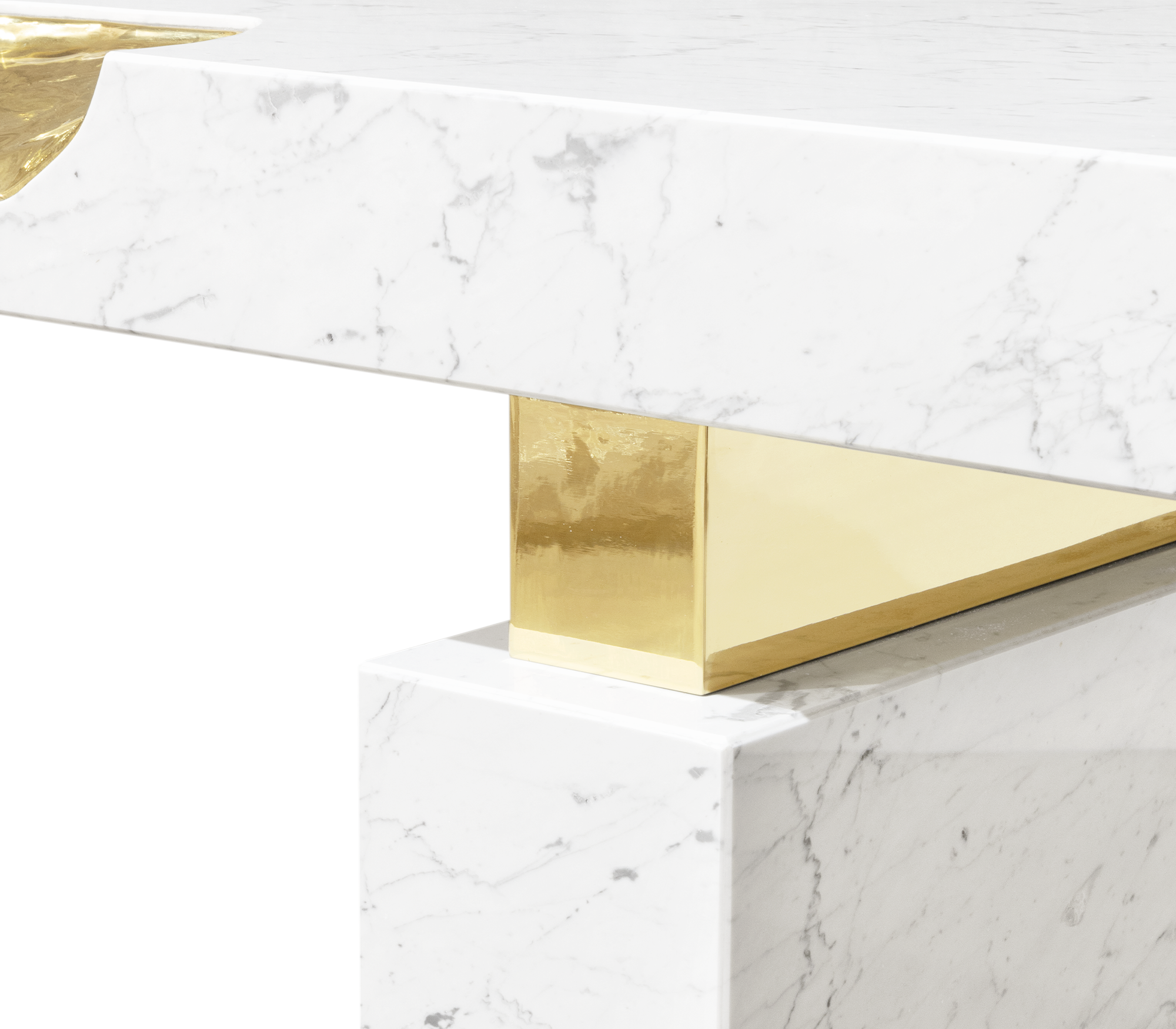 Biurko Dominion z marmuru Estremoz