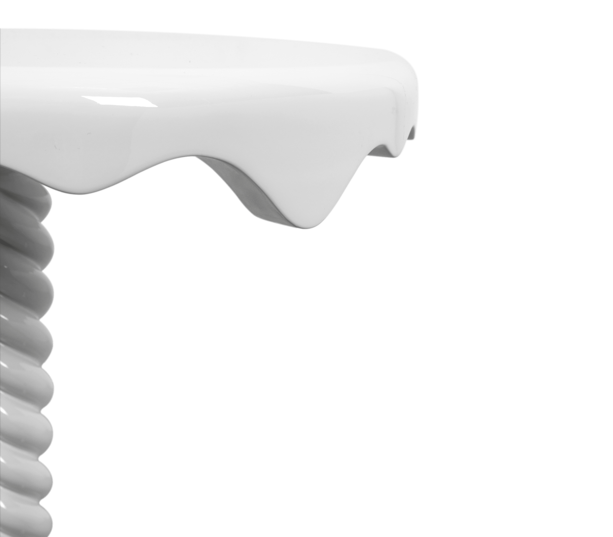 Biały stolik boczny Pearl