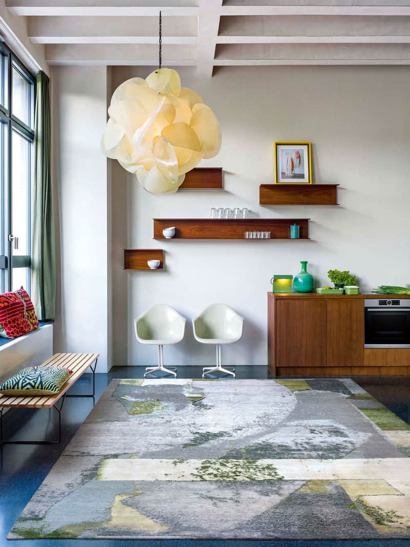 Dywan No. 01 Green Rust | Rozmiar: 122 x 183 cm